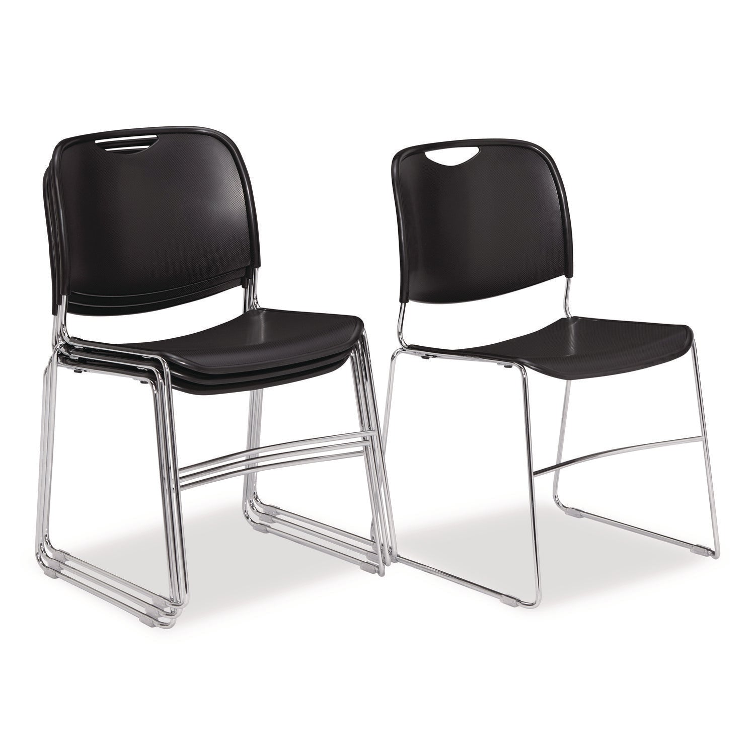 nps®-8500-series-ultra-compact-plastic-stack-chair-supports-up-to-500-lbs-17-seat-height-black-seat-back-chrome-base-4-pack-nps85104_1